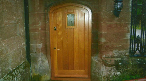 Listed Building Replacement Door and Frame Handmade From European Oak